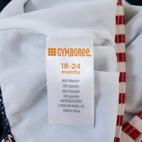 Gymboree Stars and Strips Patriotic Swim Suit - Picture 6 of 9